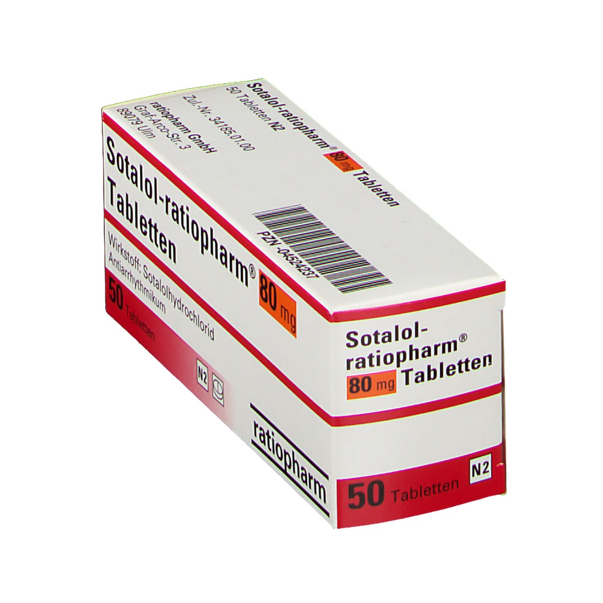 Sotalol ratiopharm 80 Tabl. 50 St