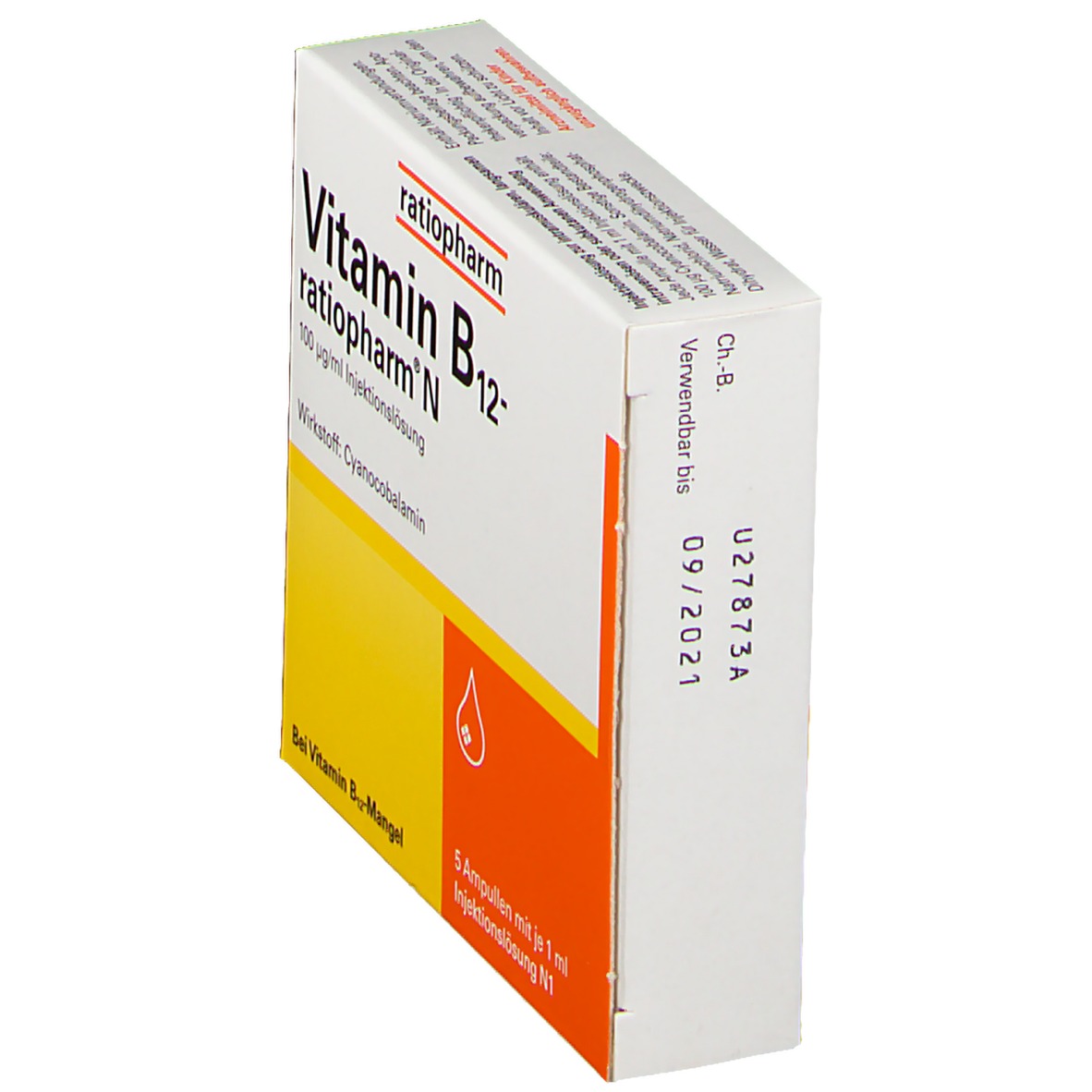 Vitamin-B12-ratiopharm® N Ampullen Zur Injektion 5X1 Ml - Shop-apotheke.com