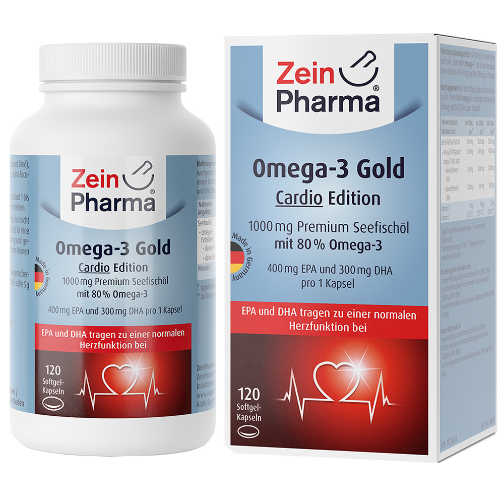 ZeinPharma® Omega3 Gold Cardio Edition 400 mg DHA / 300 mg EPA 120 St
