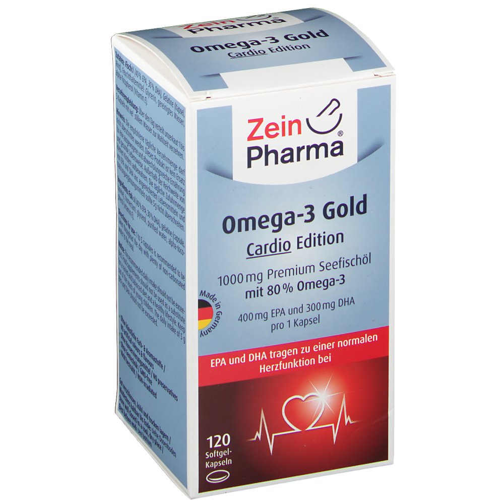 ZeinPharma® Omega3 Gold Cardio Edition 400 mg DHA / 300 mg EPA 120 St