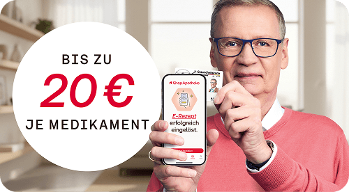 Bis zu 20 € je Medikament sparen mit einem E-Rezept bei Shop Apotheke