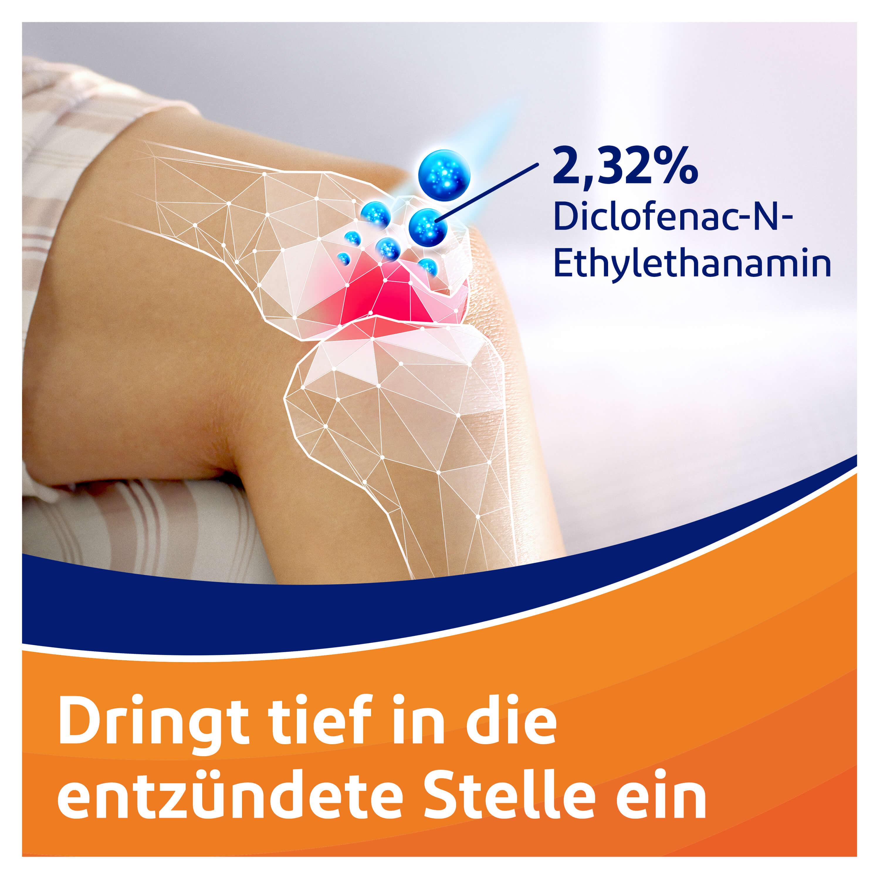 Anders als Tabletten wirkt Voltaren Schmerzgel forte direkt wo der Schmerz entsteht. Und es beschleunigt die Heilung.