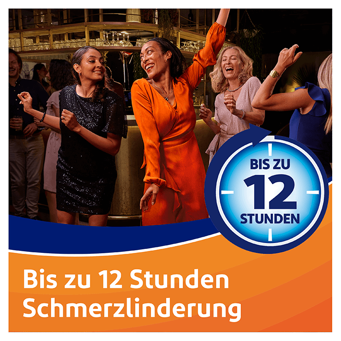 Bis zu 12 Stunden Schmerzlinderung