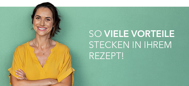 Wir sind für Sie da! Rezeptbestellung Banner - Online Apotheke