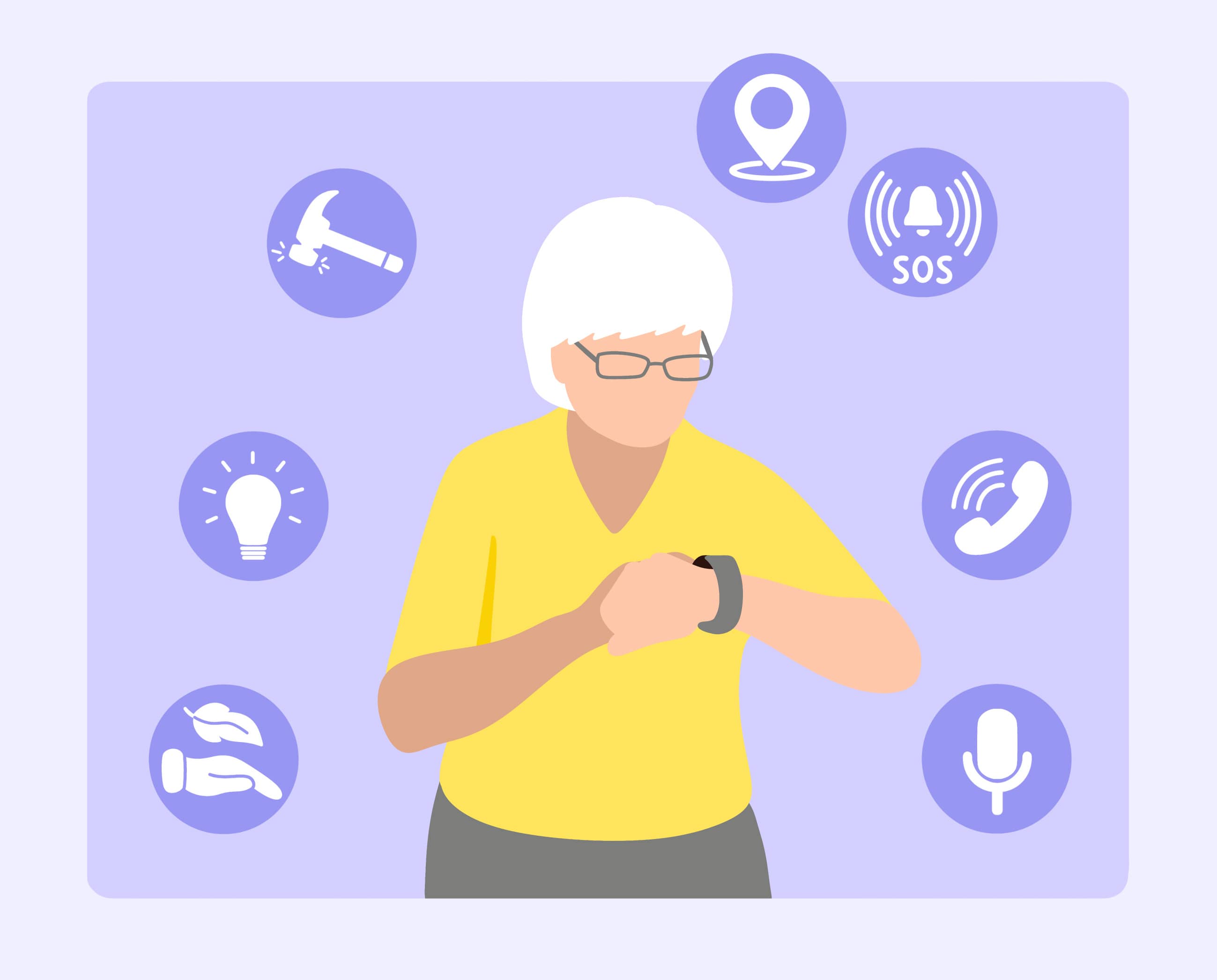 Smartwatch Senioren Funktionen
