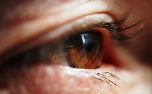 Auge in Nahaufnahme.