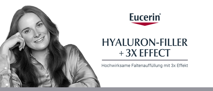 Eucerin Hyaluron-Filler + 3x Effect: Hochwirksame Faltenausfüllung mit 3x Effekt