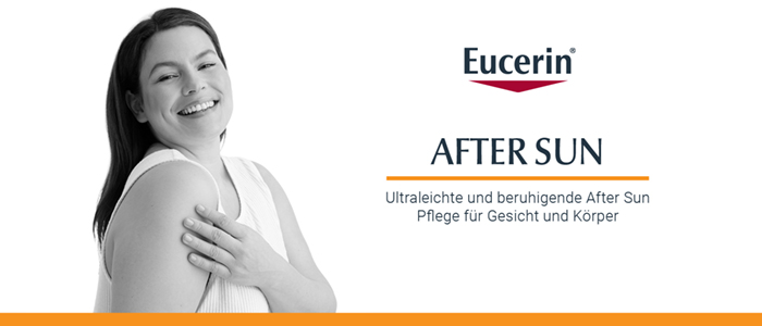 Eucerin After Sun: Ultraleichte und beruhigende After Sun Pflege für Gesicht und Körper.