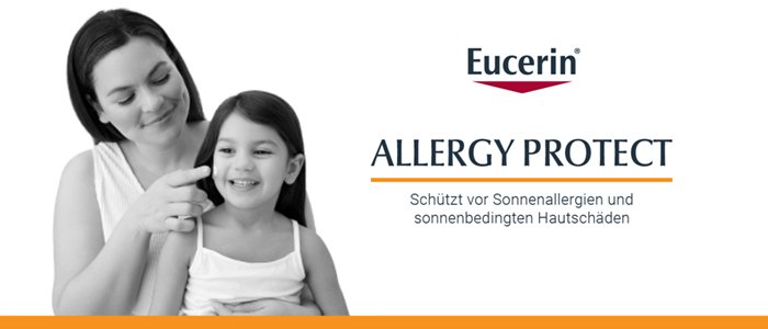 Eucerin Allergy Protect: Schützt vor Sonnenallergien und sonnenbedingten Hautschäden.