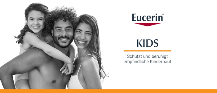 Eucerin KIDS: Schützt und beruhigt empfindliche Kinderhaut.