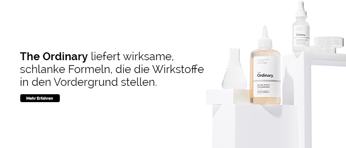 The Ordinary liefert wirksame, schlanke Formeln, die die Wirkstoffe in den Vordergrund stellen. Mehr erfahren.