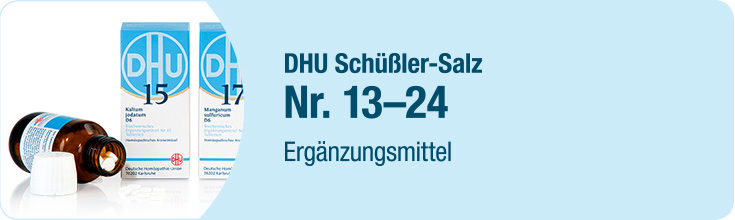 Nr. 13-24 - DHU Schüßler Ergänzungsmittel Nr. 13-24 - DHU Schüßler Ergänzungsmittel