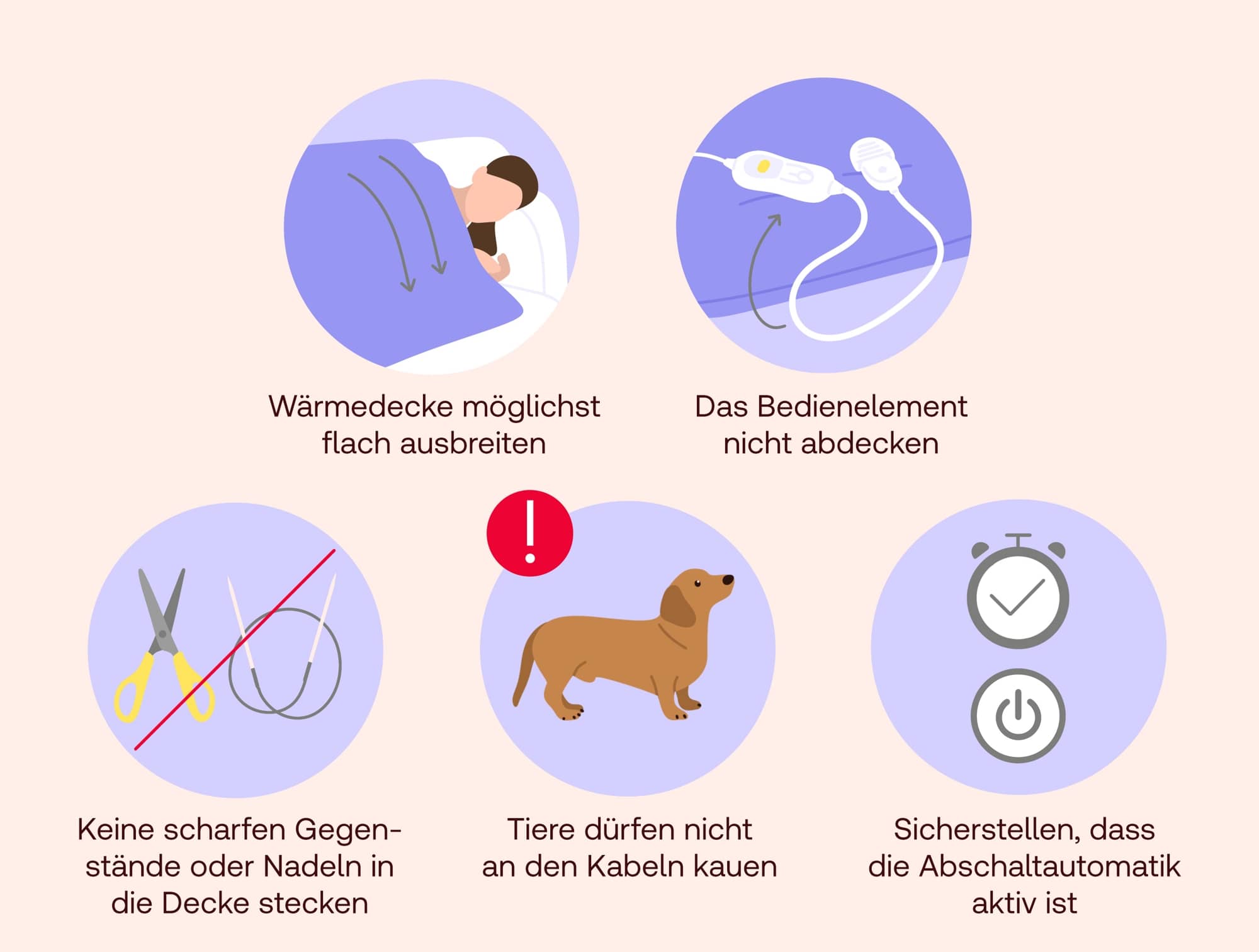 Heizdecke richtig nutzen