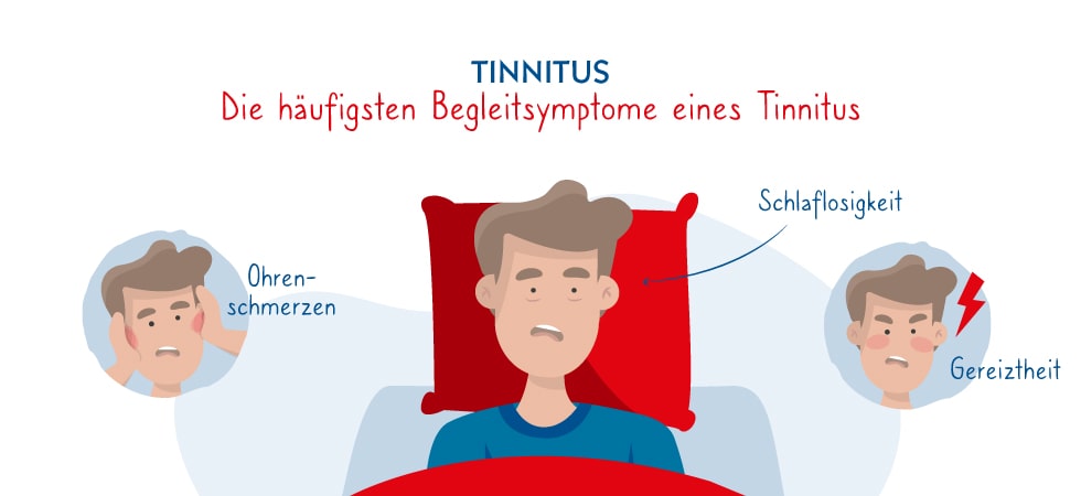 Die häufigsten Begleitsymptome eines Tinnitus