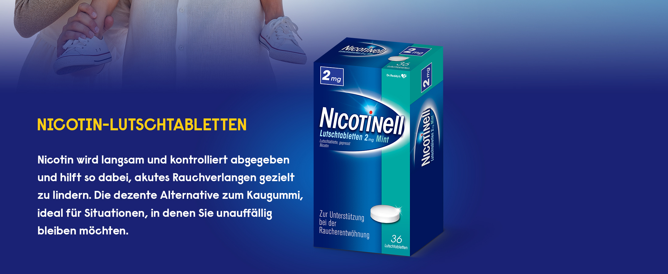 Nicotinell 21 mg 24-Stunden-Pflaster für die Raucherentwöhnung.