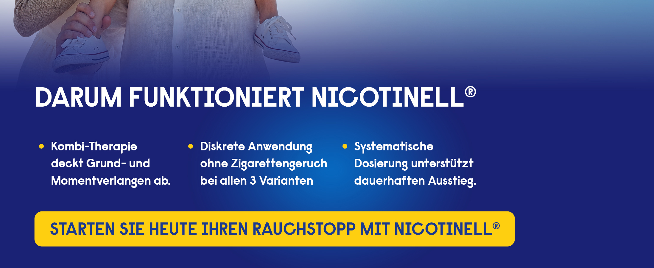 Nicotinell Kaugummis 4 mg Cool Mint zur schnellen Linderung von Rauchverlangen.