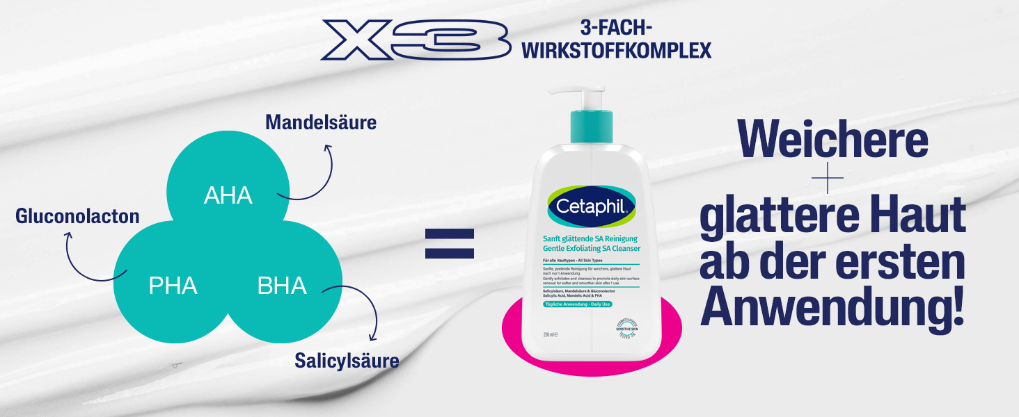 Frau mit Creme auf Schulter. Text: 48 Stunden Feuchtigkeitspflege.