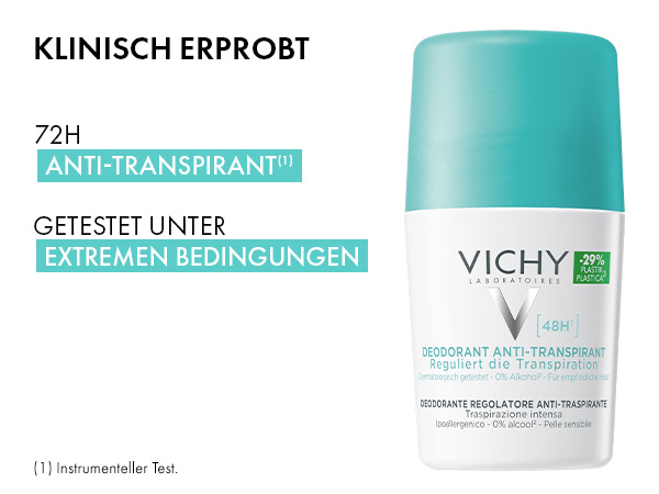 Inhaltsstoffe: Aluminiumsalze und vulkanisches Wasser aus Vichy.