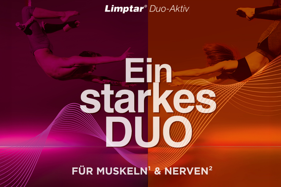 Limptar Duo-Aktiv Verpackung mit 30 Tabletten. Für Muskeln und Nerven. 2-Phasen-Tablette.