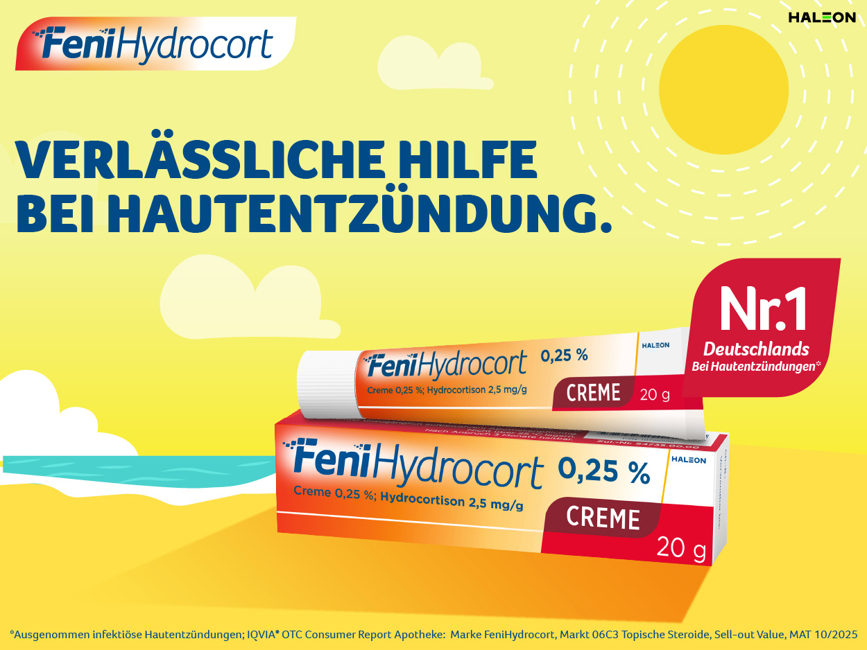 FeniHydrocort Creme 0,25% Tube und Faltschachtel, 50g.