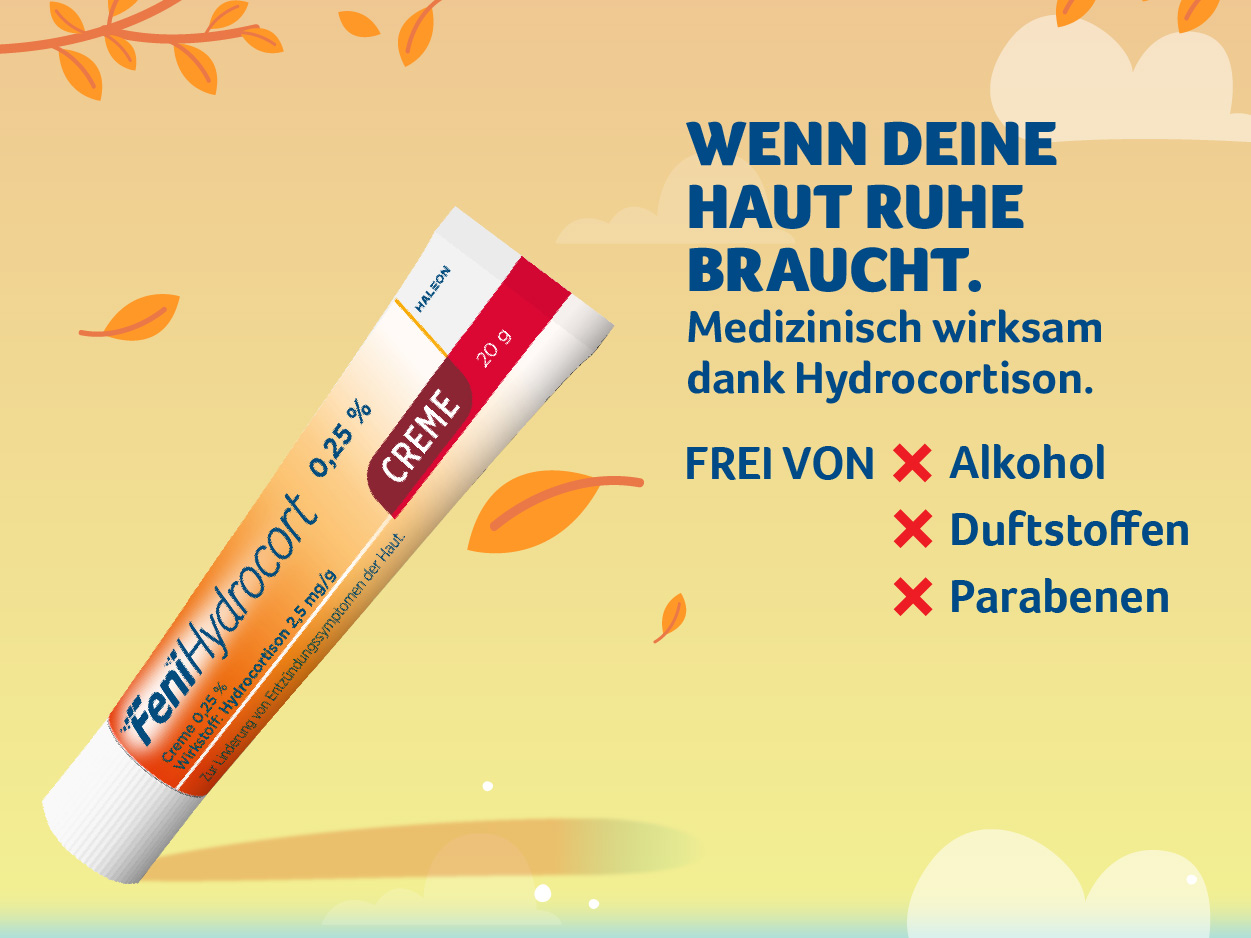 Familie mit Kindern, FeniHydrocort Creme 0,25% ab 6 Jahren.