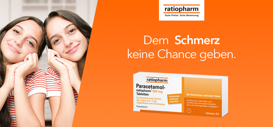 Paracetamol, Ibu, Ratiopharm, Migräne, Reisetabletten, Kopfschmerz, Schmerzmittel, Bauchschmerzen, Kopfschmerzen, Regelschmerzen, Paracetamol 500