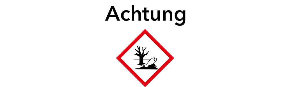 Achtung-Symbol: Umweltgefährlich.
