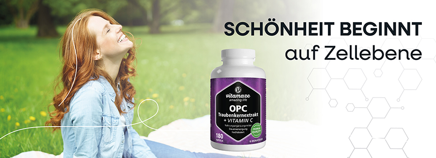 Paar joggt. Flasche mit MACA + L-Arginin. Text: Spezielle Formel: Für Frauen und Männer. Vitamaze Logo.