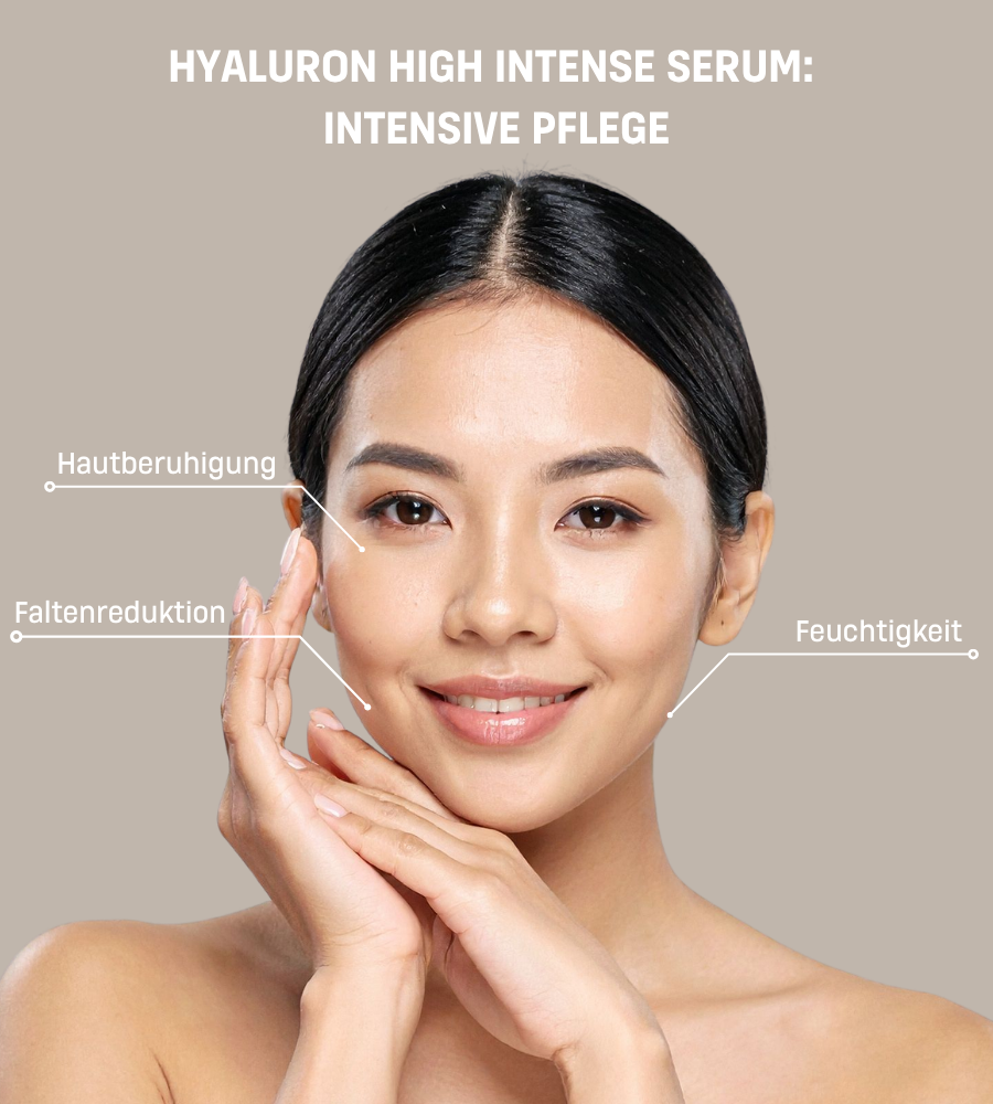 Inhaltsstoffe des Serums. Hyaluronsäure, Ectoin, Vitamin-Komplex (B3, E, B5).
