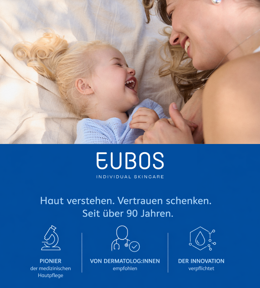 EUBOS Haut Ruhe Produkte für die ganze Familie, auch für Babys ab 6 Monaten.