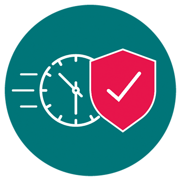 Symbol: Zunge mit Tablette. Text: Einnahme ohne Wasser.