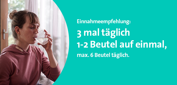 Frau mit Hund. Text: Befreit schnell die Nase und den Kopf.