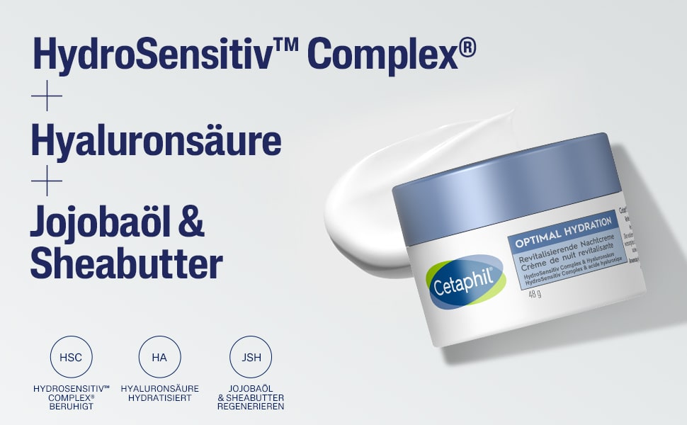 Frau trägt Creme auf. Text: Finde Deine passende Gesichtspflege. Produkte: Serum, Creme.