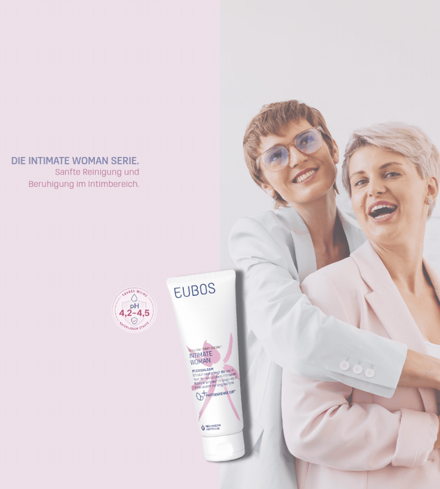 Produkt Intimate Woman. Text: Zum Schutz vor Reizungen.