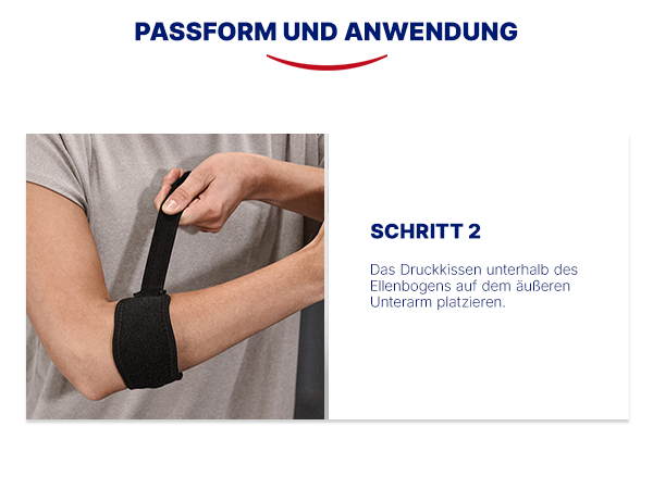 Anwendungsschritt 2: Bandage anlegen. Text: Schritt 2.