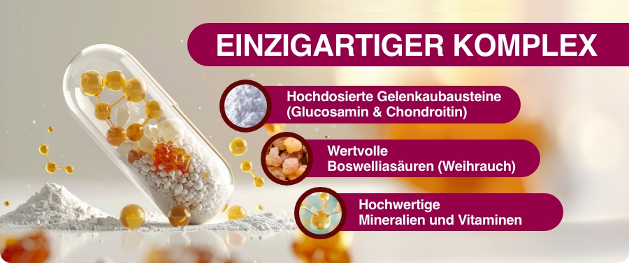 Nahaufnahme von Weihrauchharz. Text: Gewonnen aus dem Harz des indischen Weihrauchbaums. Reich an Boswelliasäuren.