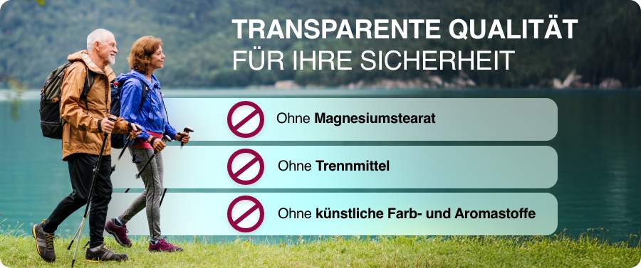 Weiße Schachtel mit GELENCIUM® Glucosamin Chondroitin. Enthält Kapseln. Aufdruck: Glucosamin Chondroitin, 120 Kapseln.