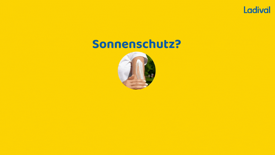 Ladival Sonnenschutz-Gel Gesicht LSF 30 Tube, 50ml, mit 4-fach Zellschutz und Sonnensymbol.