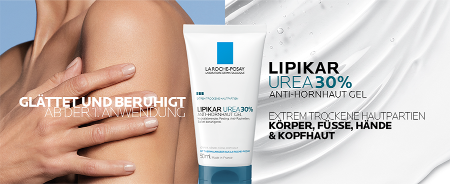 La Roche-Posay Lipikar Urea 30% Gel Tube mit glättender Wirkung.