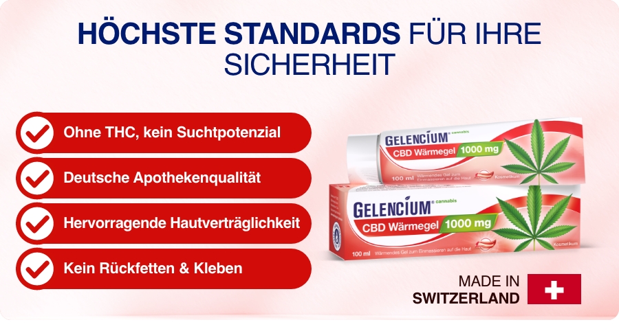 Höchste Standards für Ihre Sicherheit: Ohne THC, deutsche Apothekenqualität, Hautverträglichkeit.