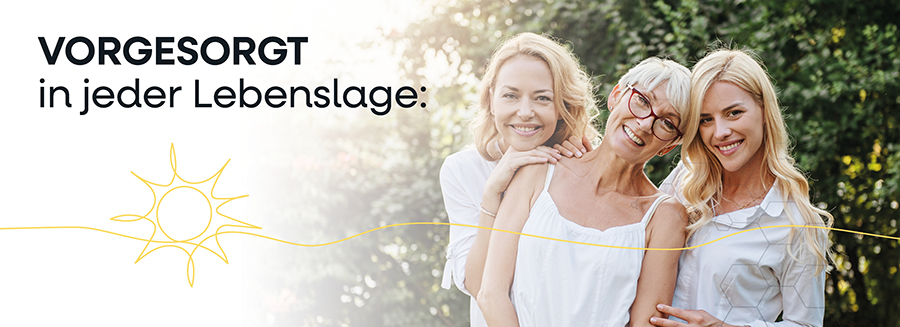 Frau mit Flasche. Vitamaze Vitamin D3 + K2. 50 µg + 100 µg. Clever kombiniert.