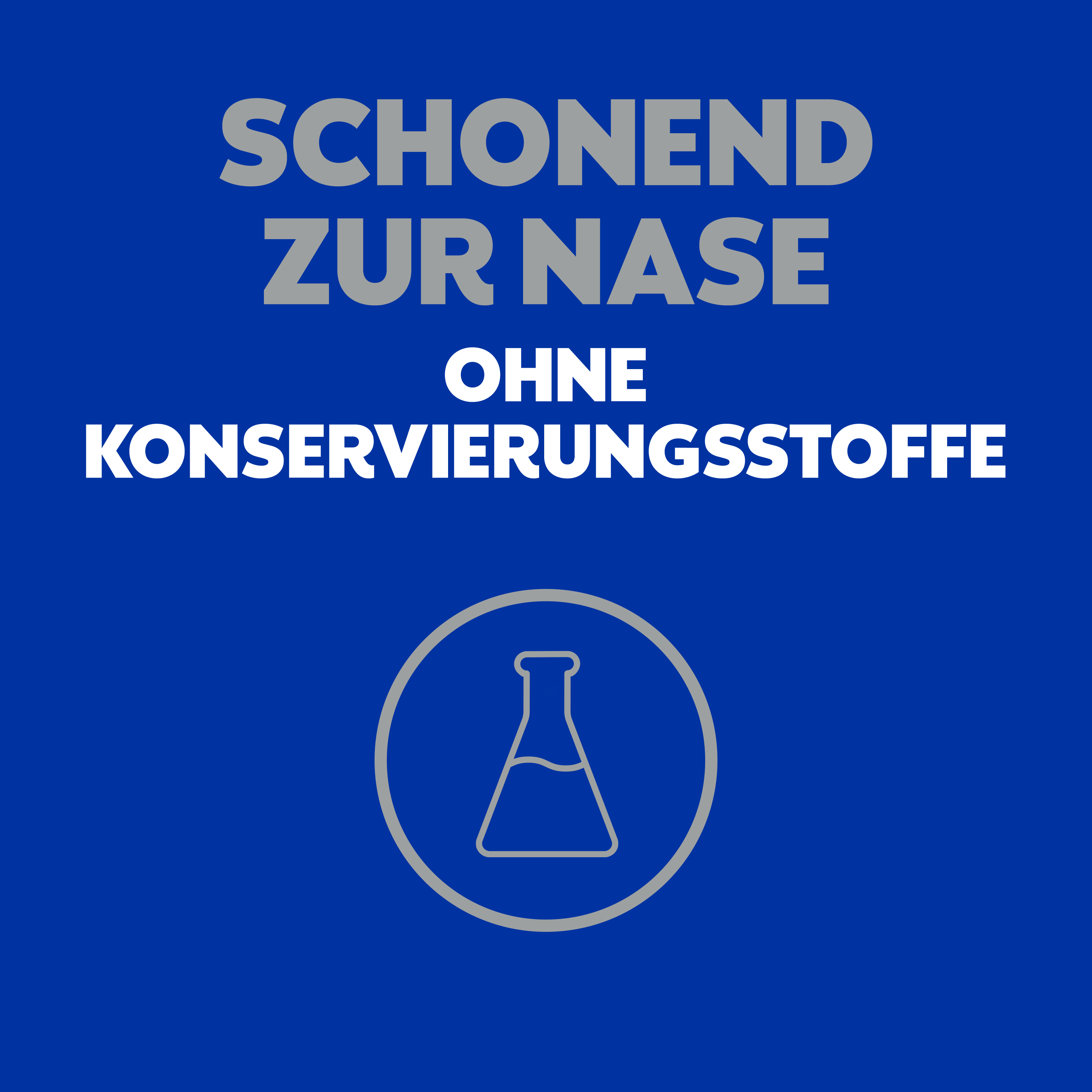 Verschiedene Nasenspray-Produkte. Text: Entdecke die WICK Nasivin Produkte. Blauer Hintergrund.