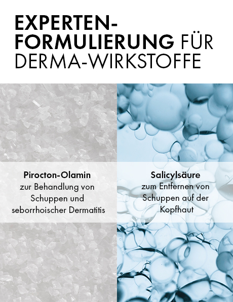 Pirocton-Olamin und Salicylsäure. Experten-Formulierung für Derma-Wirkstoffe. Text.