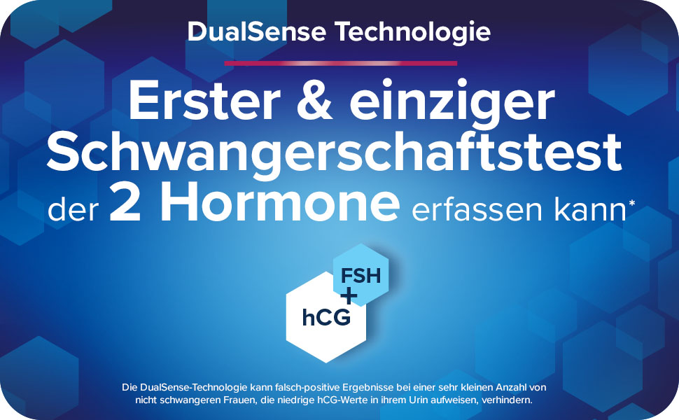 Schwangerschaftstest. Einfache Anwendung, breite Testspitze, Ergebnis bis 6 Tage.