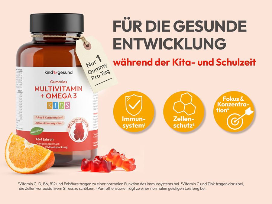 3-fach sicher: kindgerecht, Rohstoffqualität, natürlich rein. Informationen und Illustrationen.