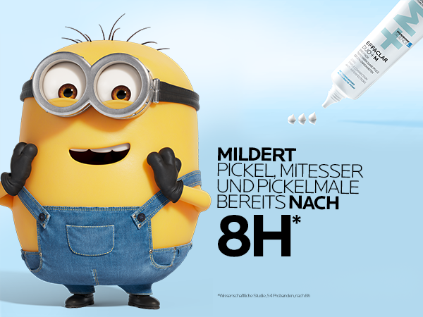 La Roche Posay Effaclar Duo+M Tube mit Creme-Spur und Text zu nicht komedogener, mattierender Gel-Creme Textur.