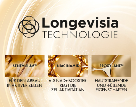 Grafik mit Longevista Technologie. Inhaltsstoffe.