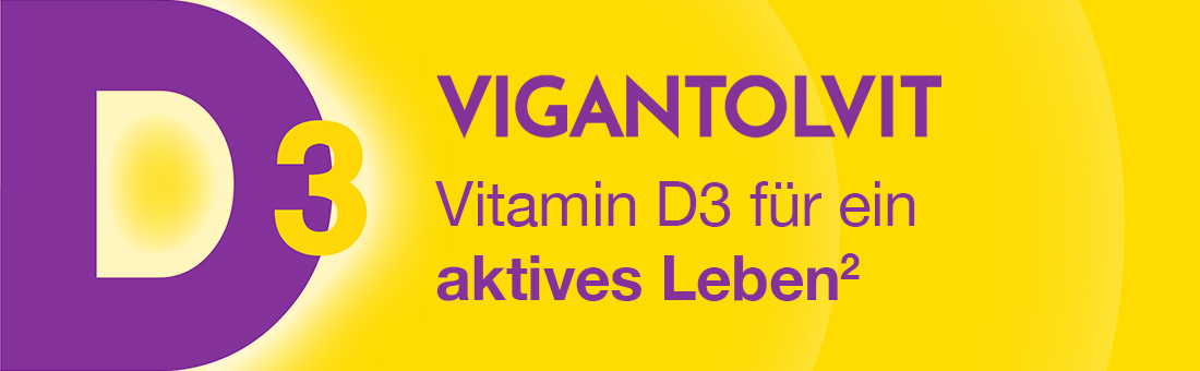 VIGANTOLVIT Vitamin D3 für ein aktives Leben.