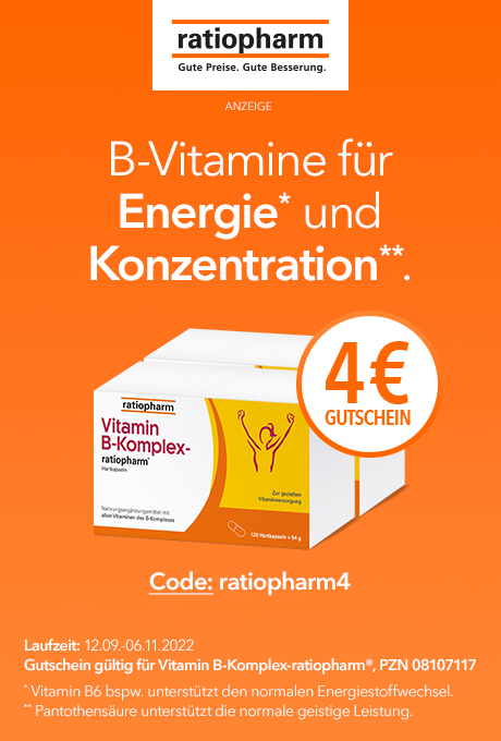 Vitamin B-Komplex-ratiopharm® Kapseln 2x120 St - Shop-apotheke.com